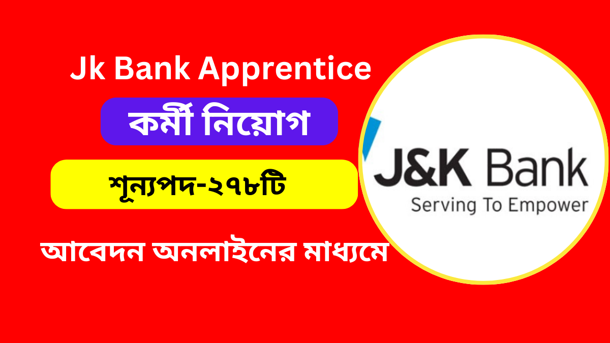 Jk Bank Apprentice Recruitment 2024-25