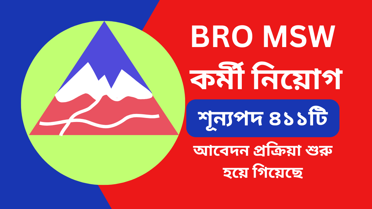 BRO MSW Employee Recruitment 2025