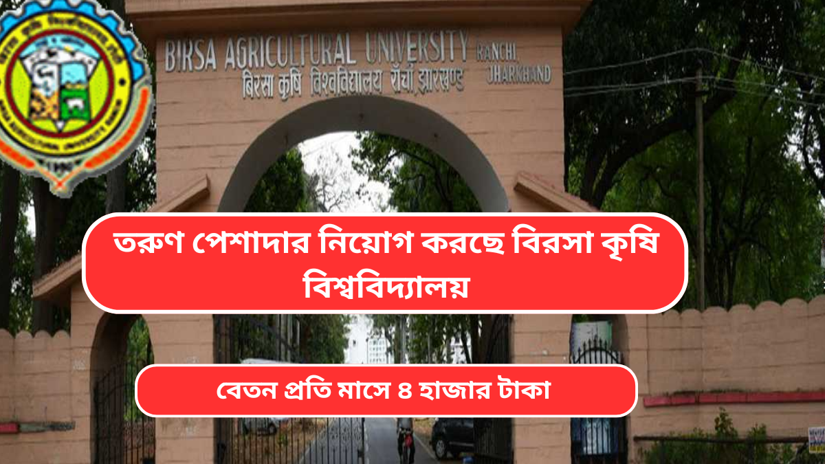Birsa Agricultural University Recruitment 2025