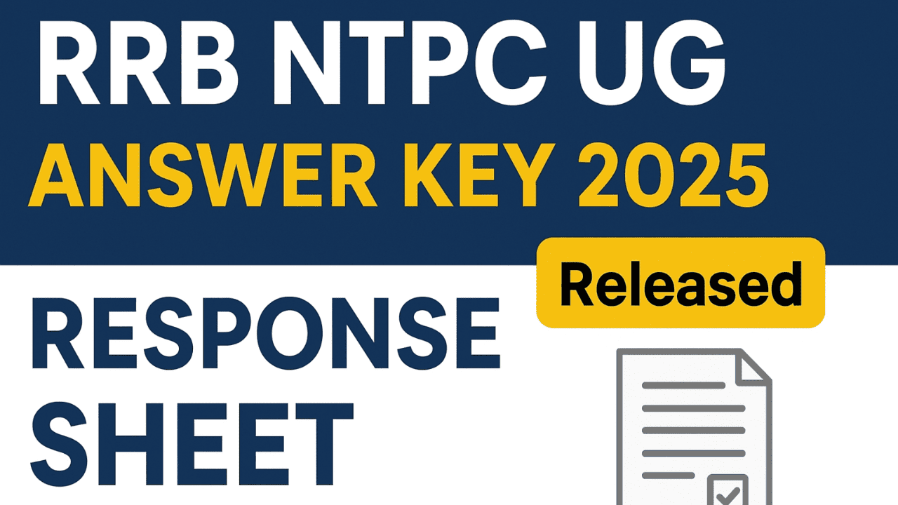 RRB NTPC UG Answer Key 2025