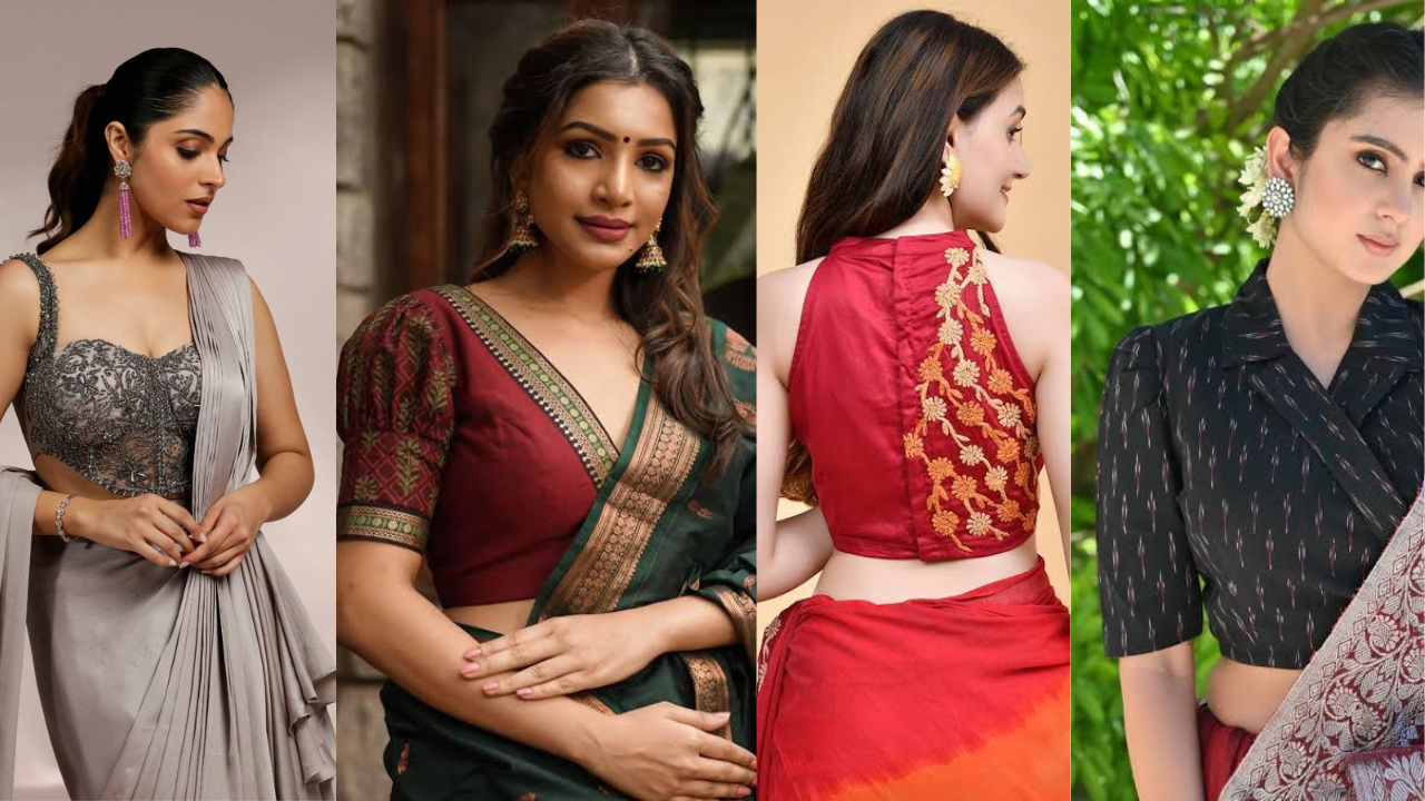 Trendy Designer Blouse Style Durga Puja