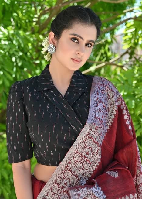 Trendy Designer Blouse Style Durga Puja