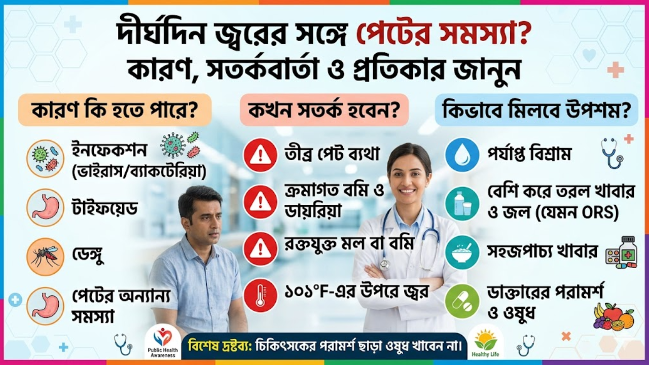 Long Fever with Stomach Problems