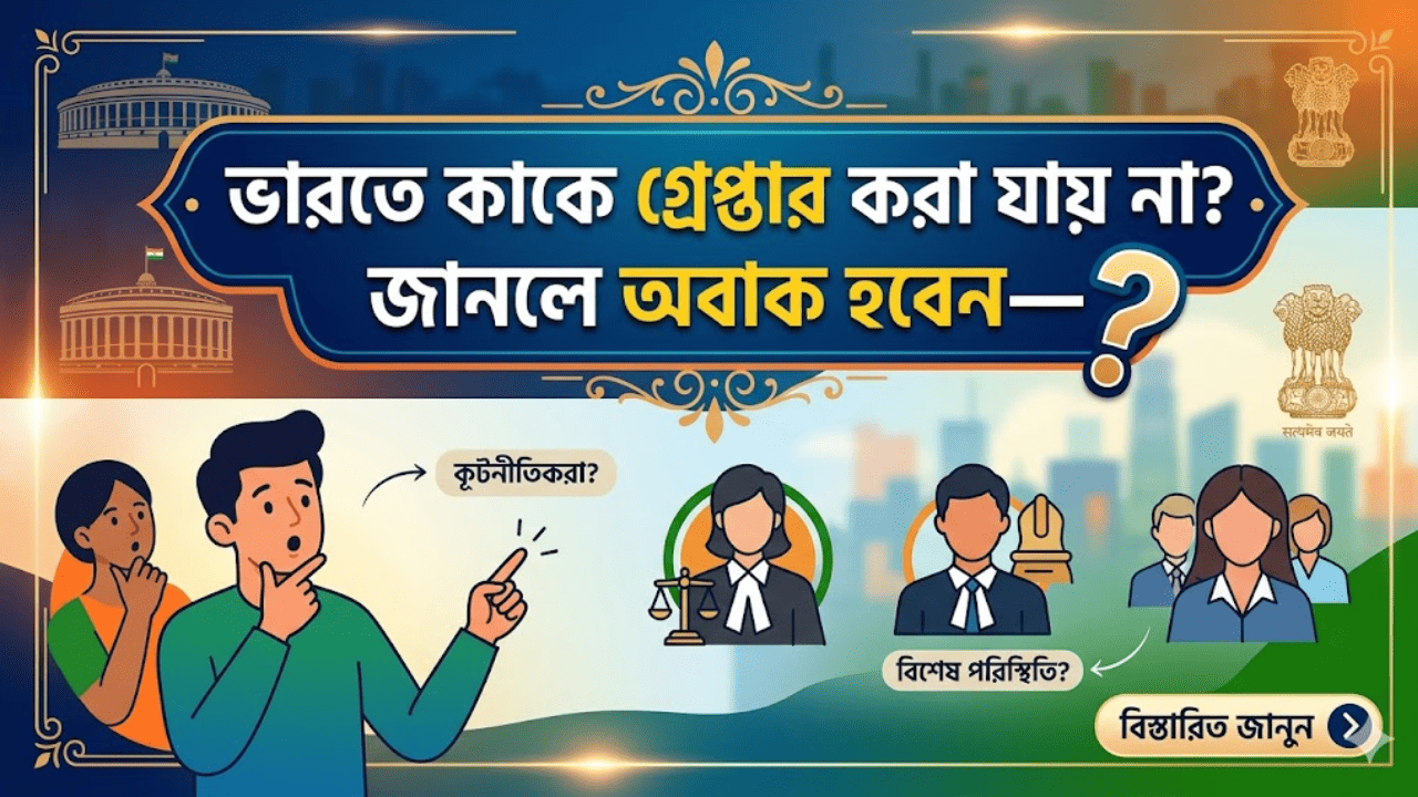 Who cannot be arrested in India